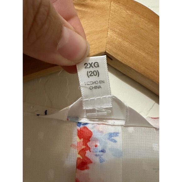 Y2K Boho Western Open Front Cardigan Sz 2X Balloon Sleeves Floral Beachy Travel - Picture 3 of 12